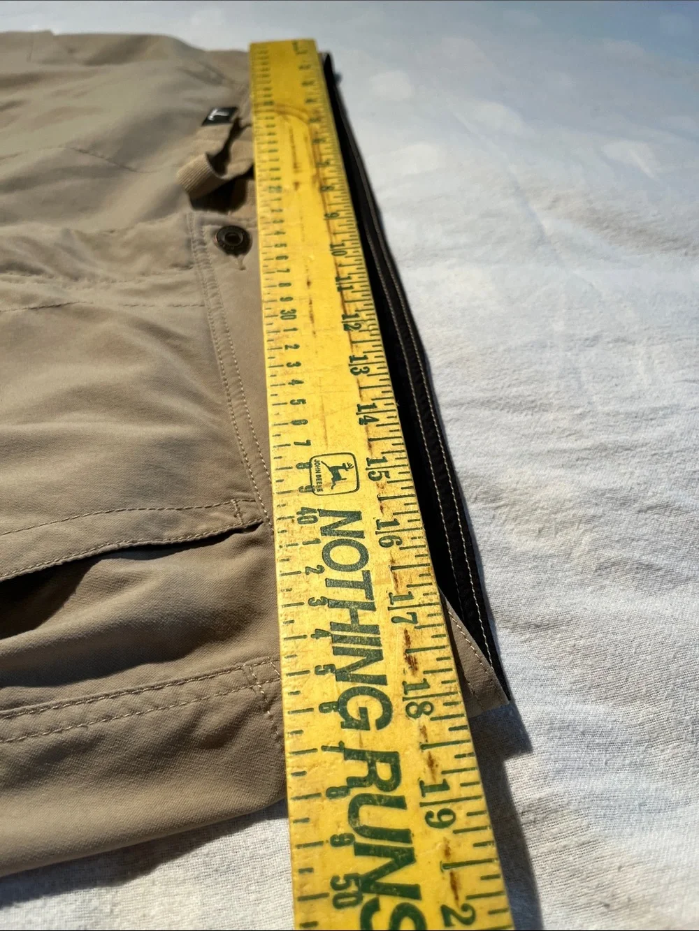 PrAna Zion Tan Roll Up Hiking Pants W/ Many Pockets - Size XL